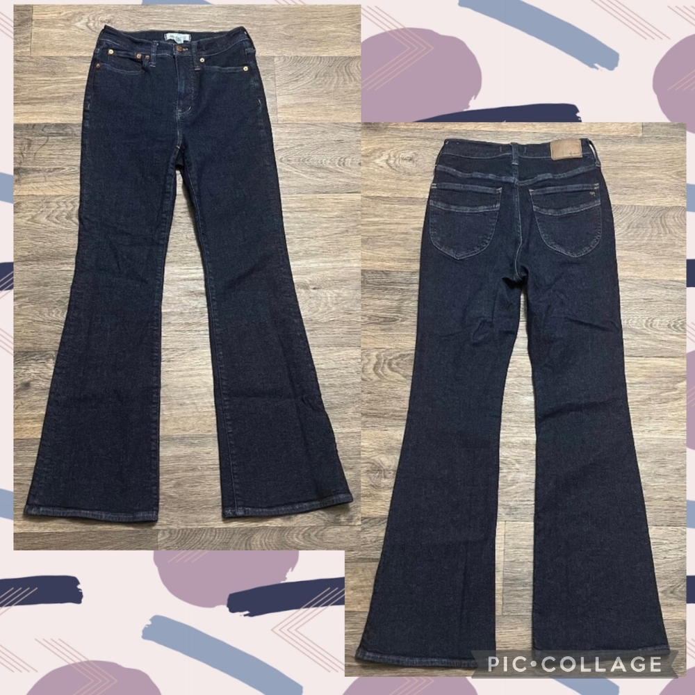 Madewell Women's Dark Blue Flare Jeans